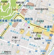 Image result for 熊本県熊本市手取本町. Size: 181 x 185. Source: www.mapion.co.jp