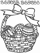 Basket Easter Coloring Pages Printable Print Getcolorings sketch template