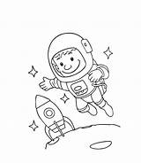 Astronauta Astronaut Lua Spaceship Colorironline Relacionadas sketch template