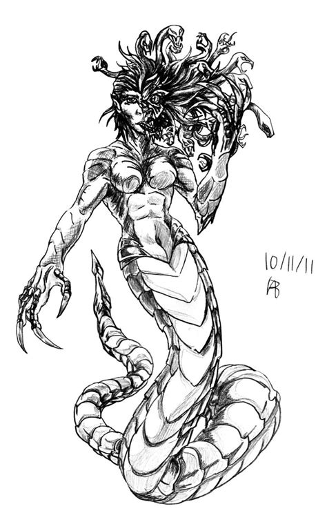 Medusa October 11 By Emeraldfury On Deviantart