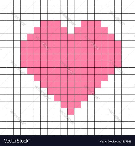 cross stitch heart pattern royalty  vector image