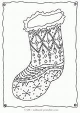 Coloring Christmas Stocking Milliande sketch template
