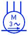 electric motors symbols acdc single phase  phase motors