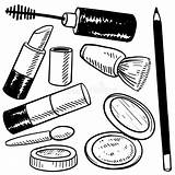 Maquiagem Tekening Desenho Cosméticos Coloringtop Schoonheidsmiddelen Doodle Kleurrijke Objetos Estetiche Abbozzo Schets Trucco Specchio Famosos Us99 Inzameling Vetores sketch template