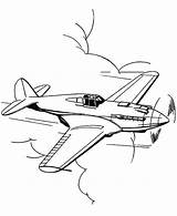 Pages Coloring Mustang War Airplane Plane Ww2 Planes Drawing Fighter P51 Color Getdrawings Getcolorings Jet Colorings sketch template