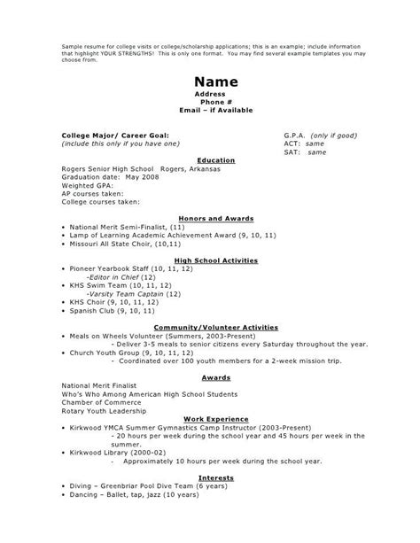 scholarship resume template airexpresscarrier college resume template