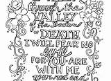 Psalm 23 Coloring Psalms Pages Getcolorings Drawing Getdrawings Printable Color sketch template