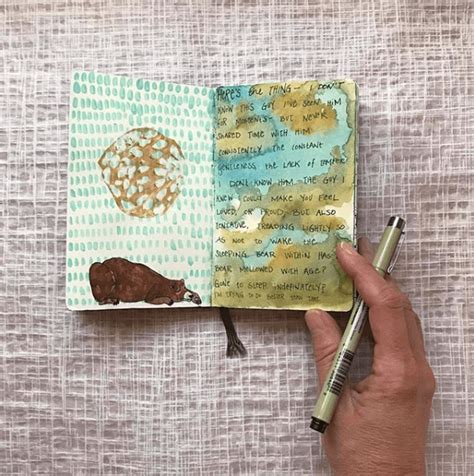 blending art writing   intuitive art journal mindful art studio