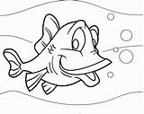 Fish Coloring Pages Rainbow Cartoon Printable Kids Outline Angel Clipart Popular Coloringhome Animal Library Comments sketch template