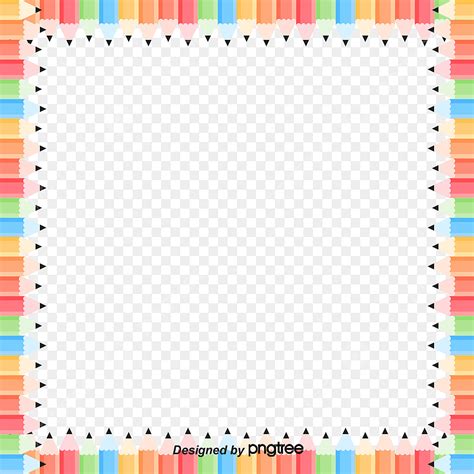 color pencil border png picture color pencil border frame colored