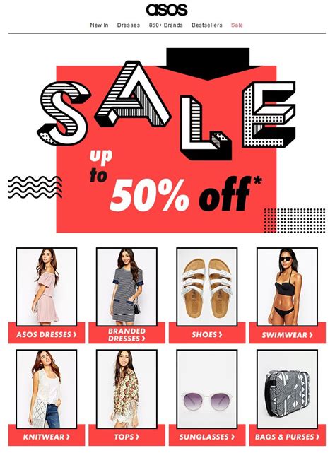 asos sale newsletter email weblayout  design