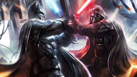 Dc Comics Batman Darth Vader Star Wars 4k Hd Darth Vader