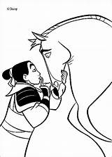 Coloring Mulan Pages Disney Popular sketch template