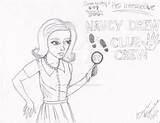 Nancy Drew Pages Mysteries Coloring Template Clue Crew sketch template