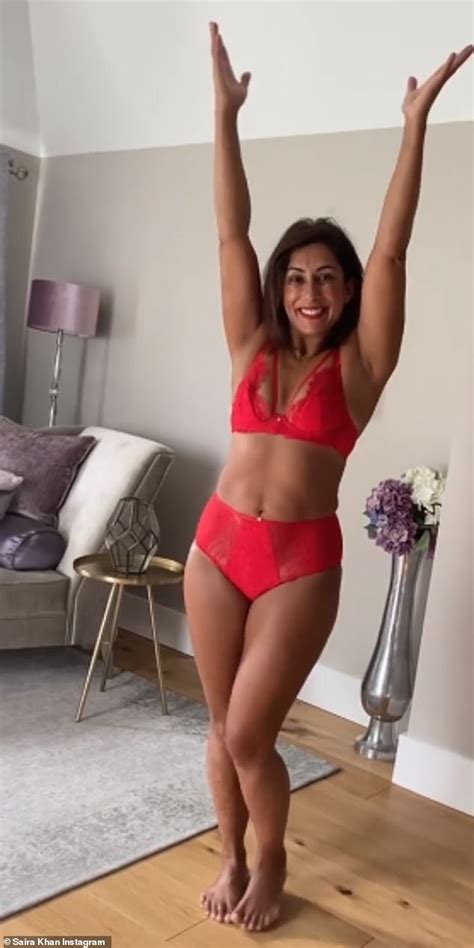 saira khan 50 strips down a racy red lingerie to promote passion