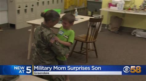 Watch Military Mom Surprises Son At Greendale School After 10 Months