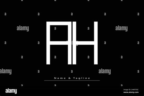 alphabet letters initials monogram logo ah ha stock vector image art alamy