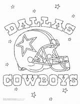 Cowboys Dallas Coloring Logo Pages Printable Color Getcolorings sketch template