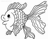 Coloring Goldfish Pages Printable Kids Animal Print Cool2bkids Animals Color Fish Visit sketch template