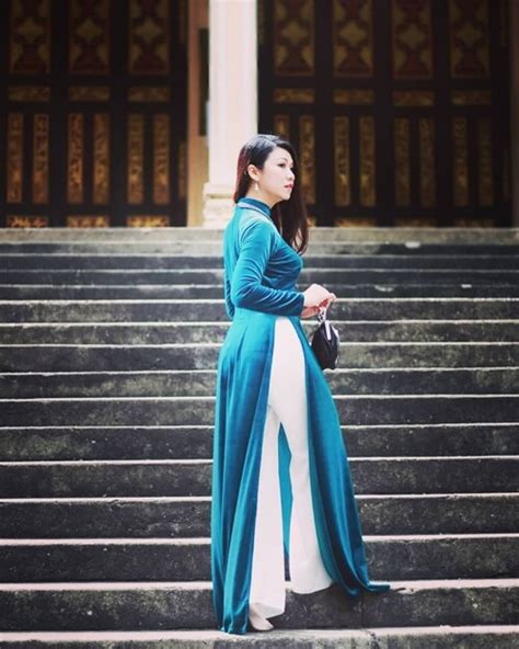 The Traditional Vietnamese Dress Ao Dai Is A Typical