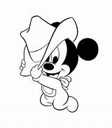 Mickey Mouse Coloring Pages Baby Cute Minnie Disney Drawing Line Outline Print Face Printable Color Gangster Friends Colouring Kids Drawings sketch template