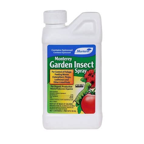monterey garden insect spray  spinosad pts lg  home depot