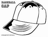 Coloring Hat Cap Colouring Pages Clipart Baseball Top Print Webstockreview Comments sketch template