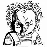 Chucky Tiffany Xcolorings Bat Eyball Lineart sketch template