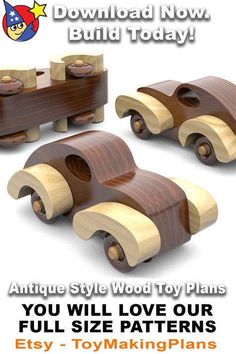 pin  etsy store wood toy plans