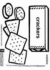 Crackers Galletas Saladas Kekse Malvorlage Schulbilder Educolor Educima Ausmalbild sketch template