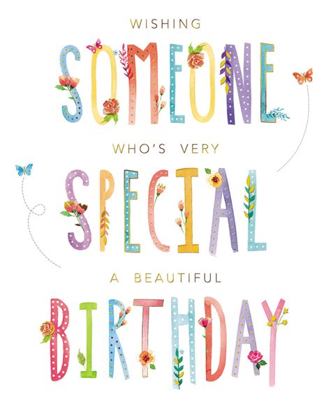 whos  special birthday greeting card cards