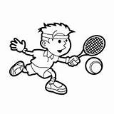 Tennis Coloring Pages Boy Ball Playing Hitting Printable Hit Kids Momjunction Sports Color Bulletin Sport Sheets Little Print sketch template