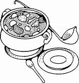 Soup Clipart Soups Clip Cliparts Library Coloring Pages sketch template