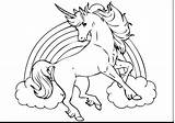 Colorare Unicorni Unicorno Disegni Cavalca Magiche Arcobaleno Queste Creature Bianco sketch template