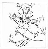 Coloring Princess Disney Sheets Pages Printable Princesses Cinderella sketch template