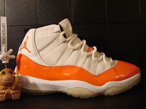 air jordan xi  white orange sample sneakerfiles