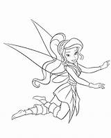 Coloring Pages Tinkerbell Fairy Disney Fairies Periwinkle Vidia Tinker Birthday Bell Silvermist Friends Fawn Drawing Printable Spongebob Raptor Clipart Cartoon sketch template