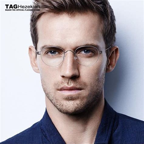 2018 Brand Tag Glasses Frame Titanium Retro Myopia