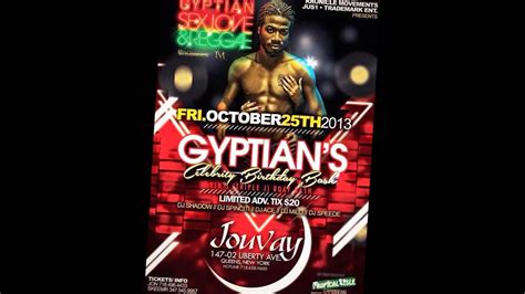 Gyptian Sex Love And Reggae Fri Oct 25th Club Jouvay