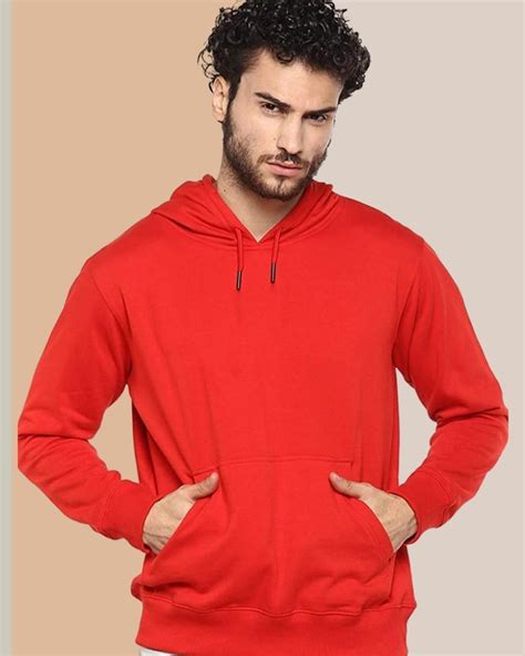 Buy Men S Red Hoodie For Men Online At Bewakoof