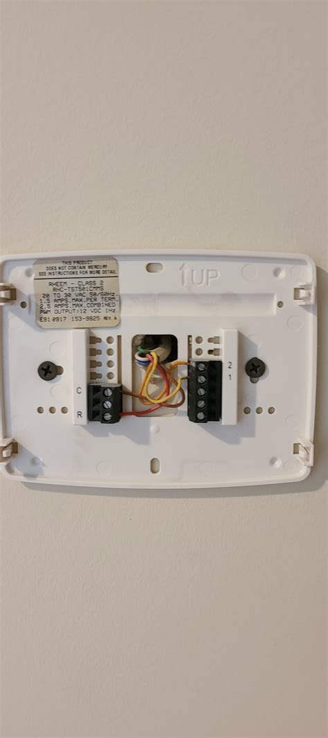 amazon smart thermostat wiring question heating   wall