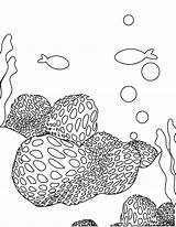Coral Coloring Pages Sea Reef Plants Barrier Great Sponge Color Fish Printable Kids Drawing Brain Search Getcolorings Getdrawings Print Colorings sketch template