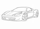 Ferrari Coloringtop sketch template