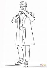 Doctor Who Coloring Pages Eleventh Printable Drawing Smith Supercoloring Colorings Matt Color Book Comments sketch template
