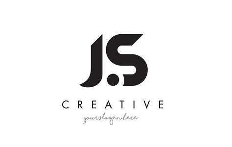 js letter logo design  creative modern trendy typography