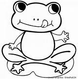 Coloring Frog Pages Frogs Cute Printable Print Colouring Drawing Easy Online Color Kids Animal Hungry Cartoon Set Tree Froglet Clipartmag sketch template