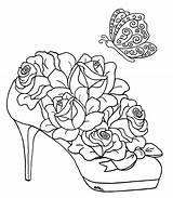 Coloring Pages Cross Roses Getdrawings sketch template