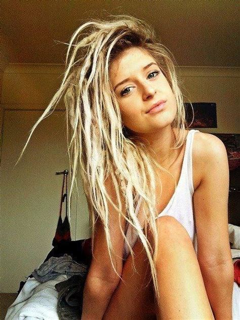 blonde girl with dreads