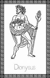 Dionysus Deities sketch template