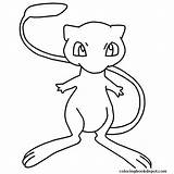 Mew Coloring Pages Pokemon Getcolorings sketch template